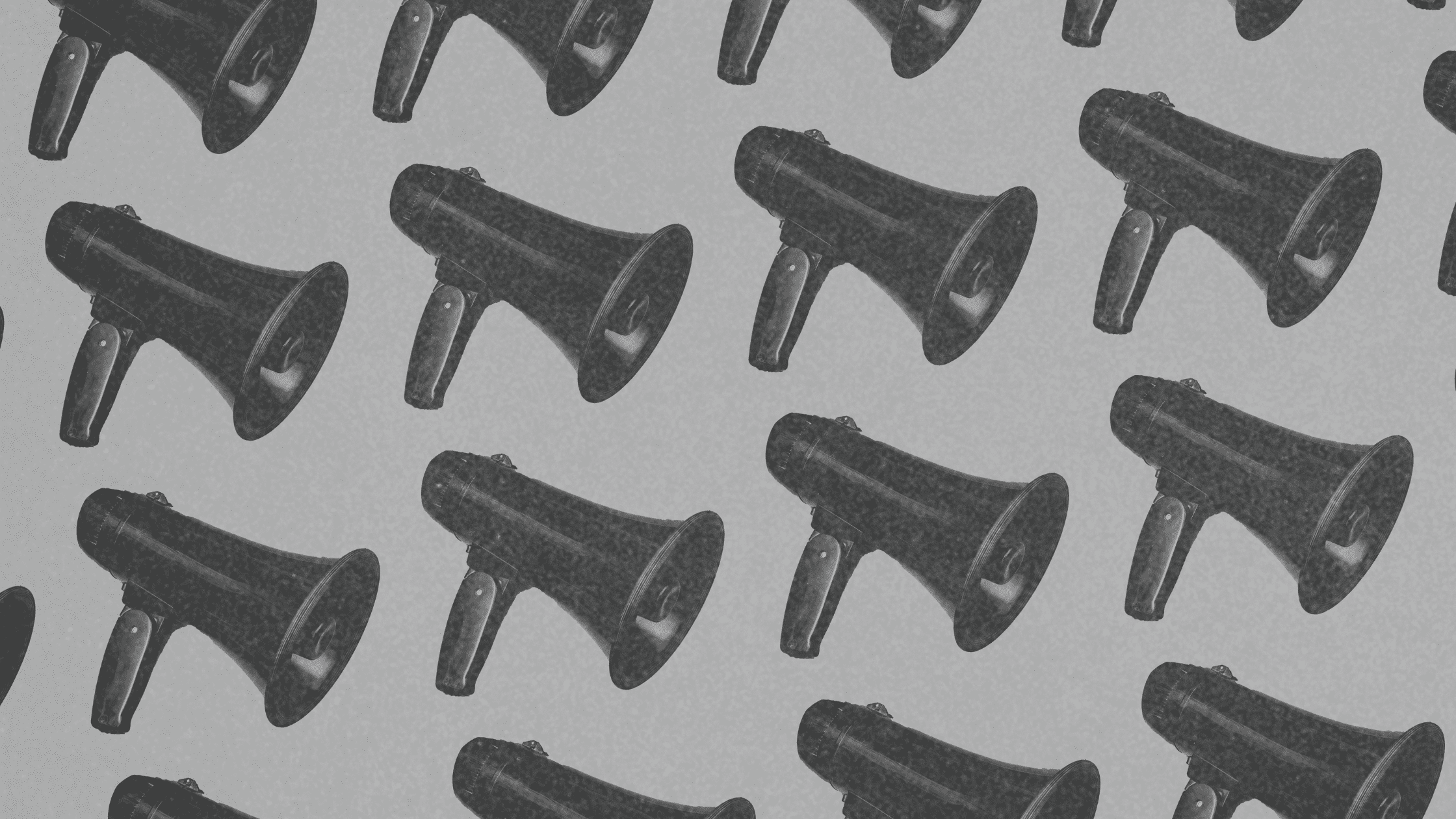 AI in Event Marketing – Transforming Engagement & Promotion digital layout of megaphones symbolizing AI in event marketing, representing how artificial intelligence enhances audience engagement and event promotion.